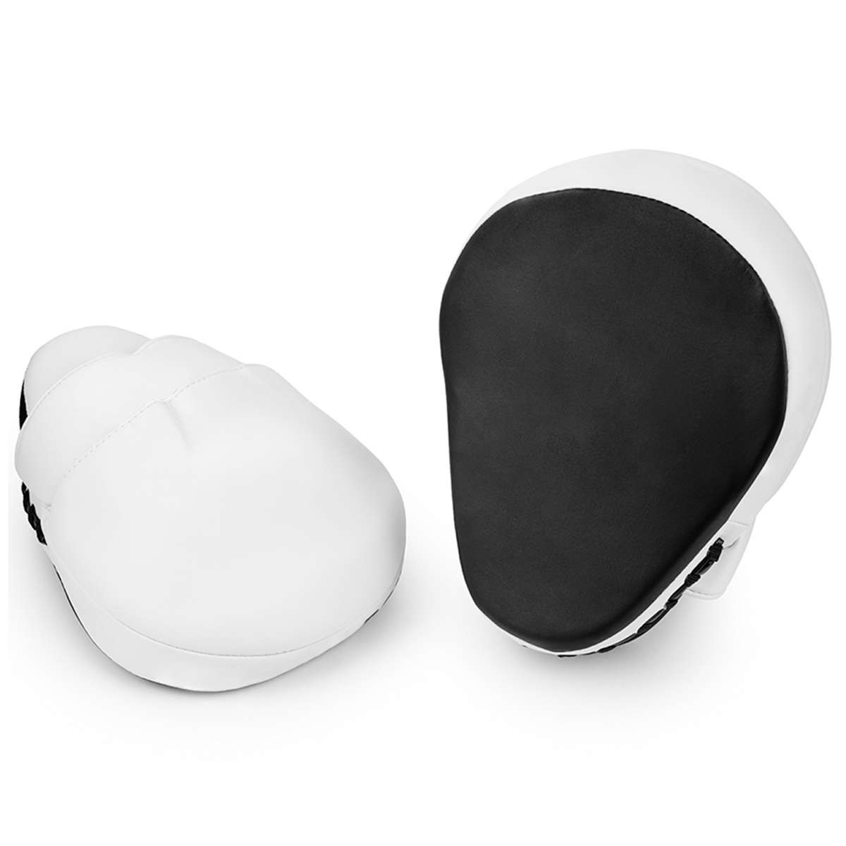 White Focus Mitts with Black Oval Striking Targets